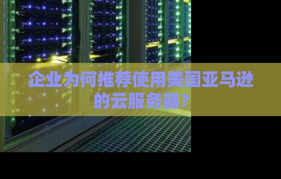 企业为何推荐使用美国亚马逊的云服务器? 企业为何推荐使用美国亚马逊的云服务器?
